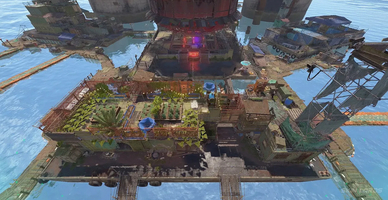 Rust Floating City Farm Barge
