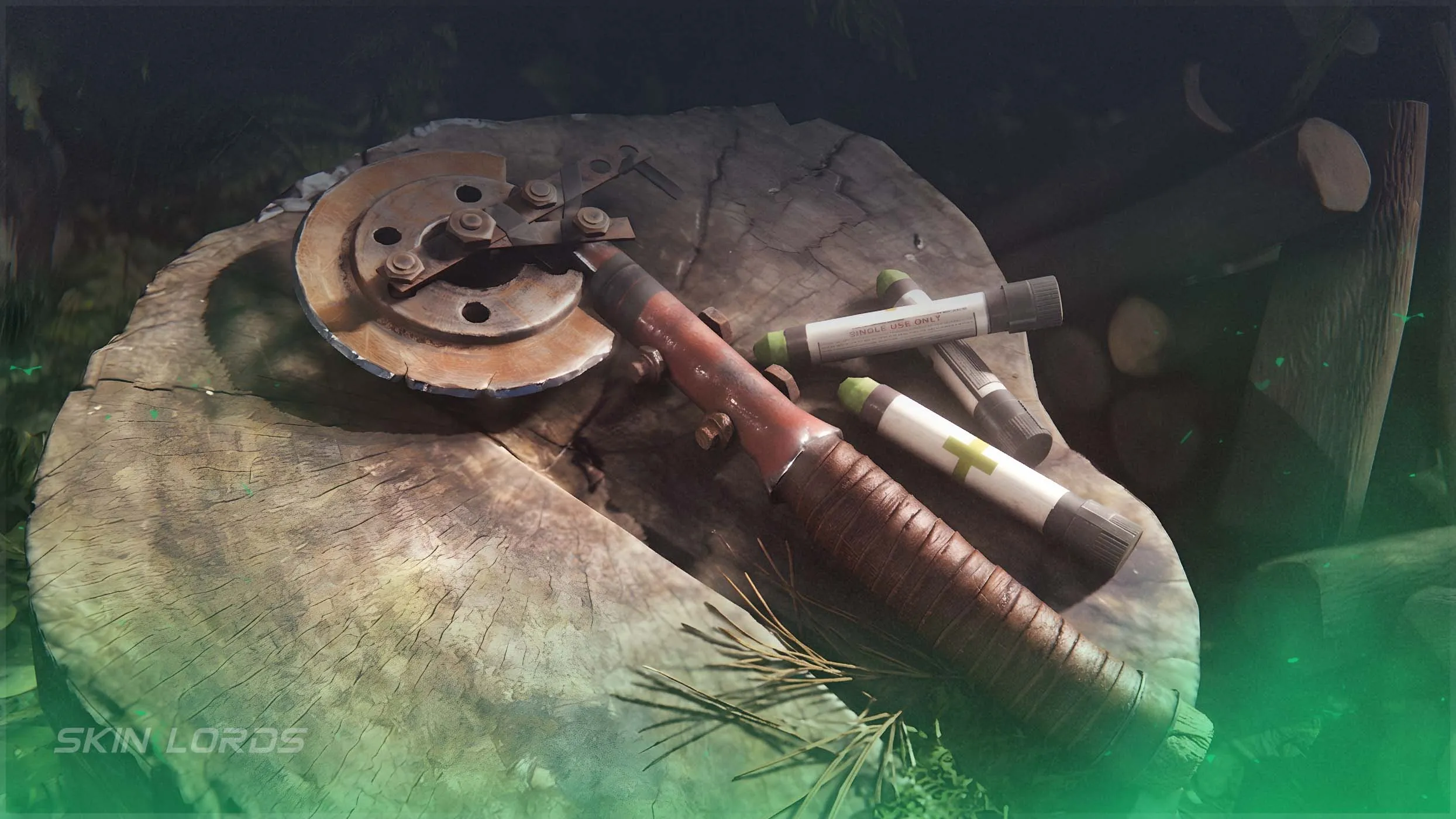 Rust Salvaged Axe and Medical Syringe Receive Remodeled Looks
